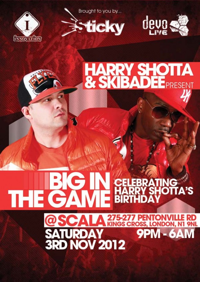 BIG IN THE GAME - SATURDAY 3RD NOV 2012